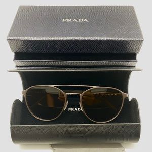 Prada Sunglasses: Brown Frame